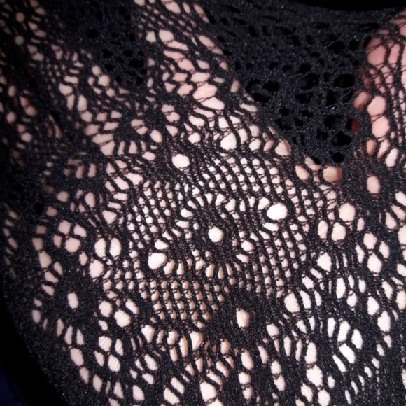 Floral Geometric Diamond Fishnet Pantyhose Tights - Picture 4 of 4